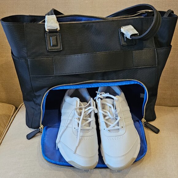 Minkeeblue Ella Tote NWT  Black Vegan Leather - discontinued hard to find design - Picture 12 of 16